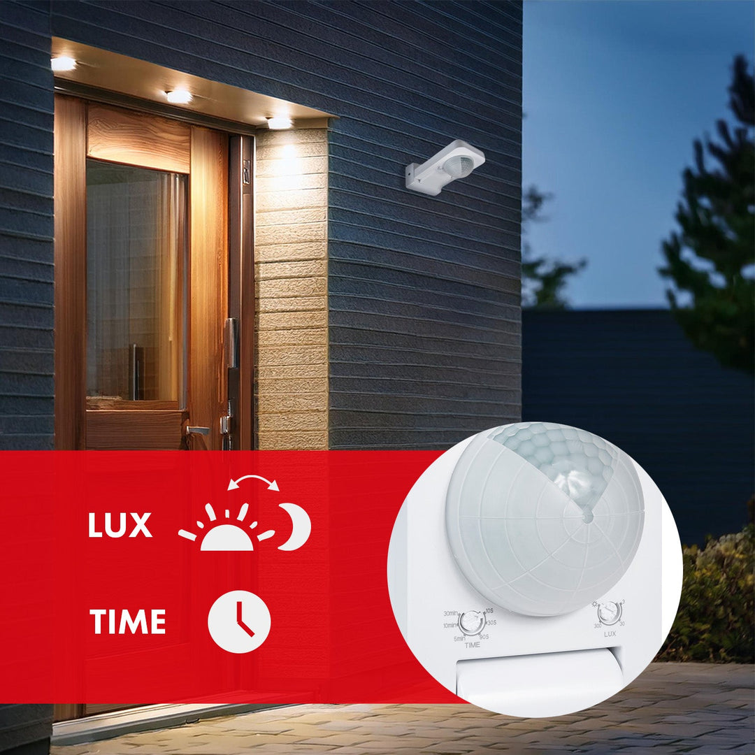 Maclean PIR senzor pokreta, infracrveni, IP65, max 2000W, MCE243, 2 komada