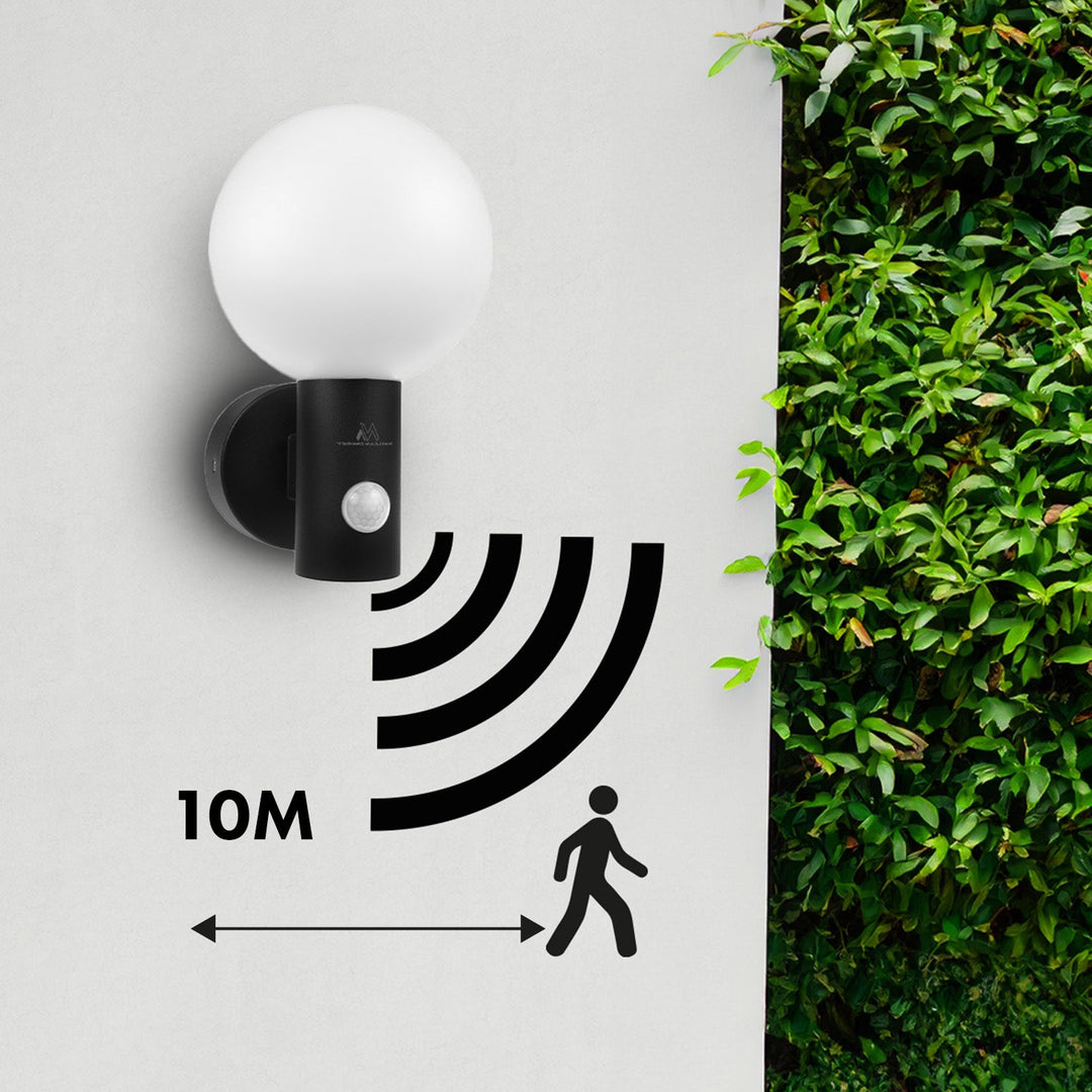 Maclean LED lampa s senzorom pokreta, PIR senzor pokreta, crna, 15 W, IP65, 1600 lm, neutralno bijela boja (4000 K) MCE515 B, 2 komada