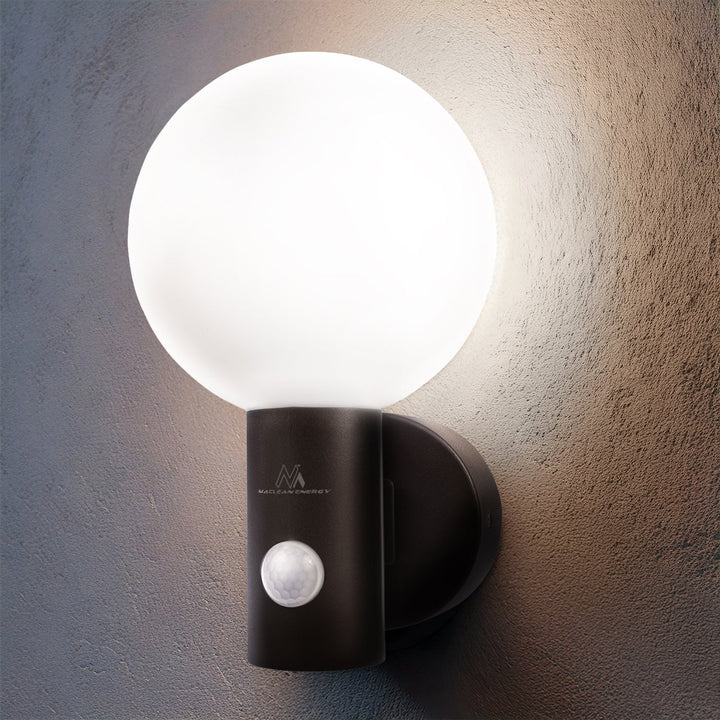 Maclean LED lampa s senzorom pokreta, PIR senzor pokreta, crna, 15 W, IP65, 1600 lm, neutralno bijela boja (4000 K) MCE515 B, 2 komada