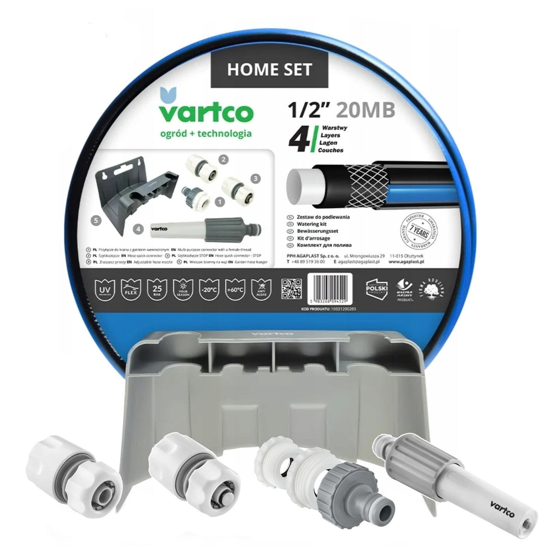 Vartco vrtni set, crijevo 1/2&