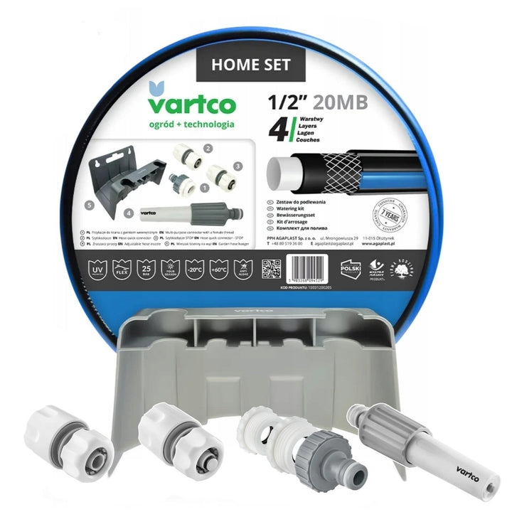Vartco vrtni set, crijevo 1/2&