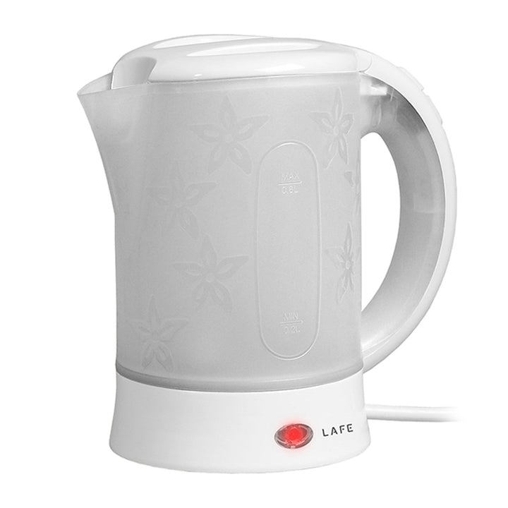 Lafe električni čajnik, putni, 600 W, kapacitet 0,6 l, 2 šalice, 2 čajne žličice, bijeli, Scandi
