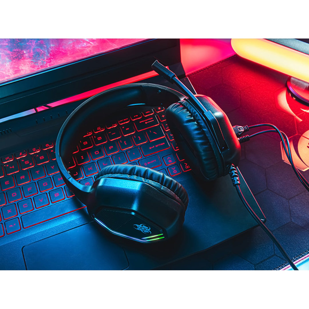 Tracer gaming slušalice, RGB pozadinsko osvjetljenje, sklopivi mikrofon, Gamezone GZ X3