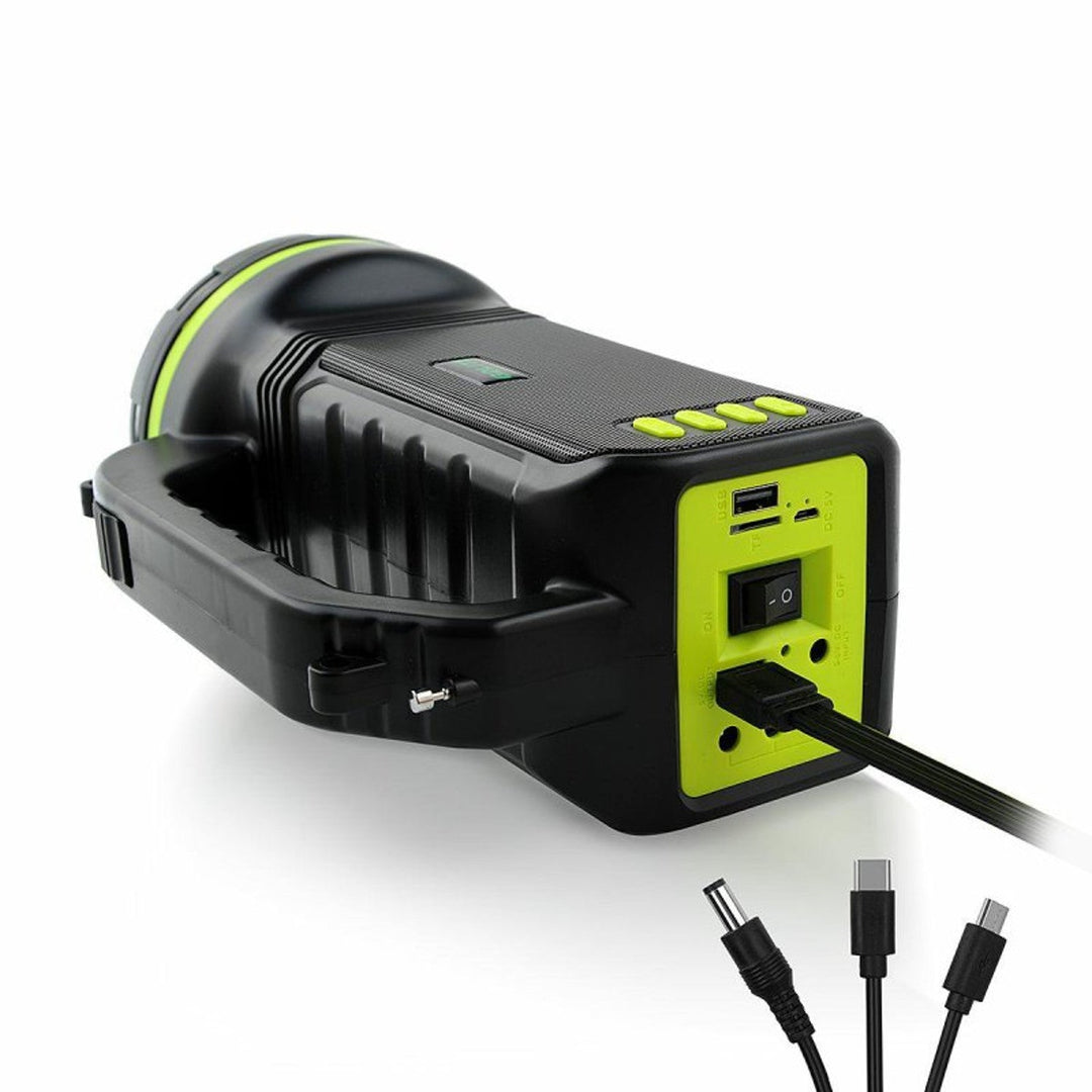 Verna višenamjenska solarna svjetiljka, 6-u-1, power bank, solarni panel, lampa, LED svjetla, zvučnik + radio, Tur000008