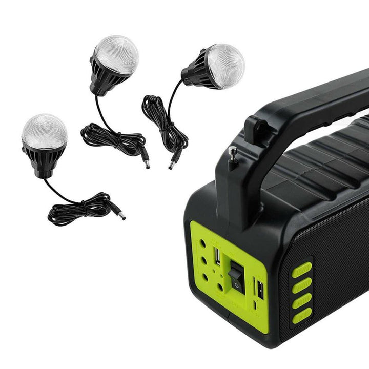 Verna višenamjenska solarna svjetiljka, 6-u-1, power bank, solarni panel, lampa, LED svjetla, zvučnik + radio, Tur000008