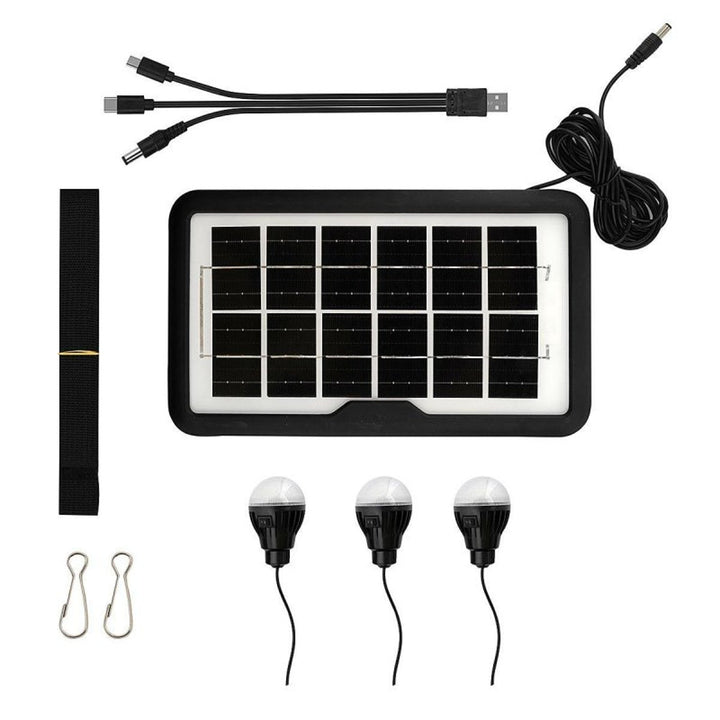 Verna višenamjenska solarna svjetiljka, 6-u-1, power bank, solarni panel, lampa, LED svjetla, zvučnik + radio, Tur000008