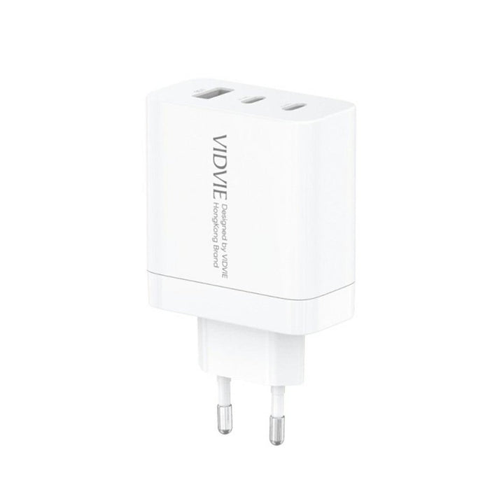 VIDVIE glavni punjač, 3 A, 65 W, 2x USB-C, 1x USB, kabel USB-C/USB-C, PLE262