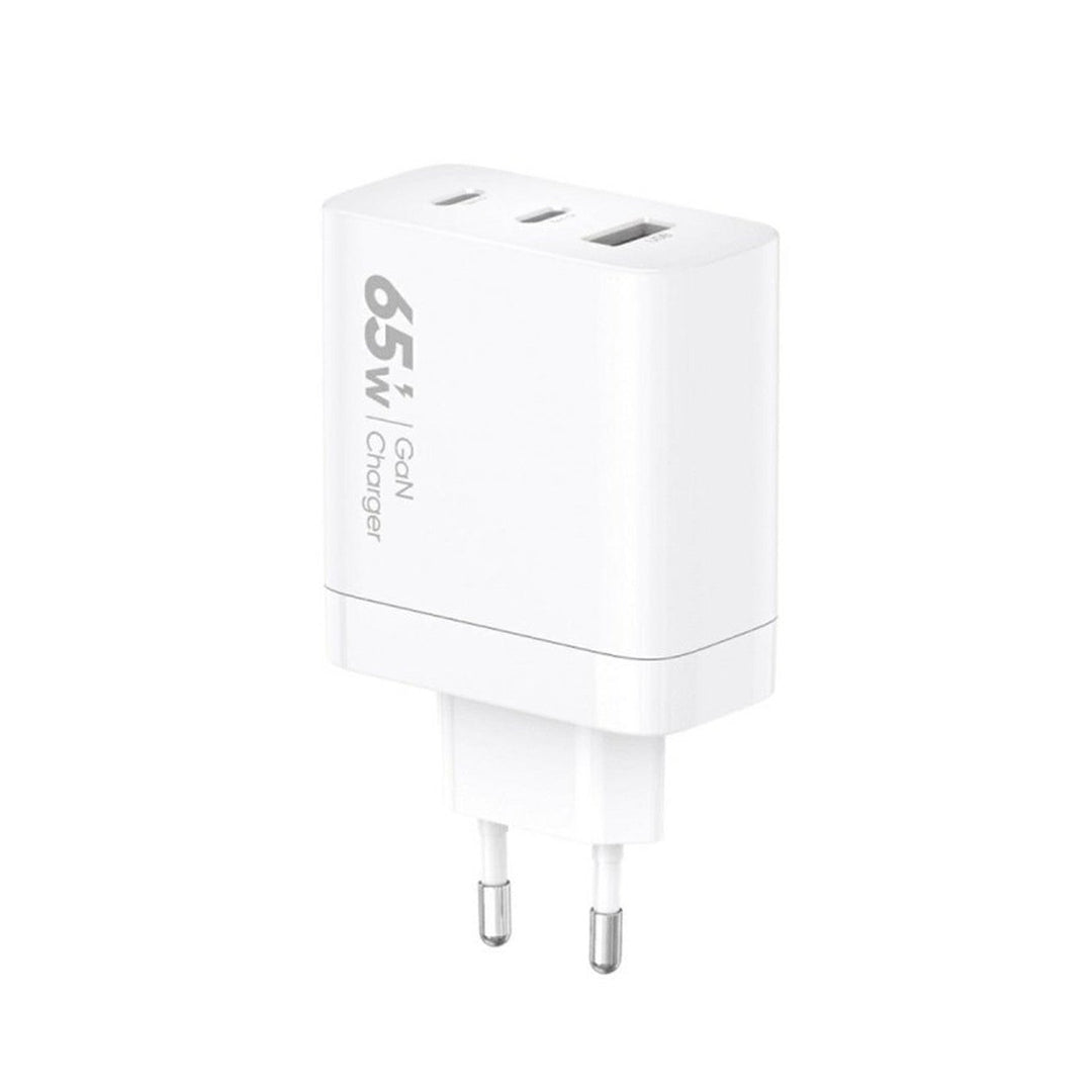 VIDVIE glavni punjač, 3 A, 65 W, 2x USB-C, 1x USB, kabel USB-C/USB-C, PLE262