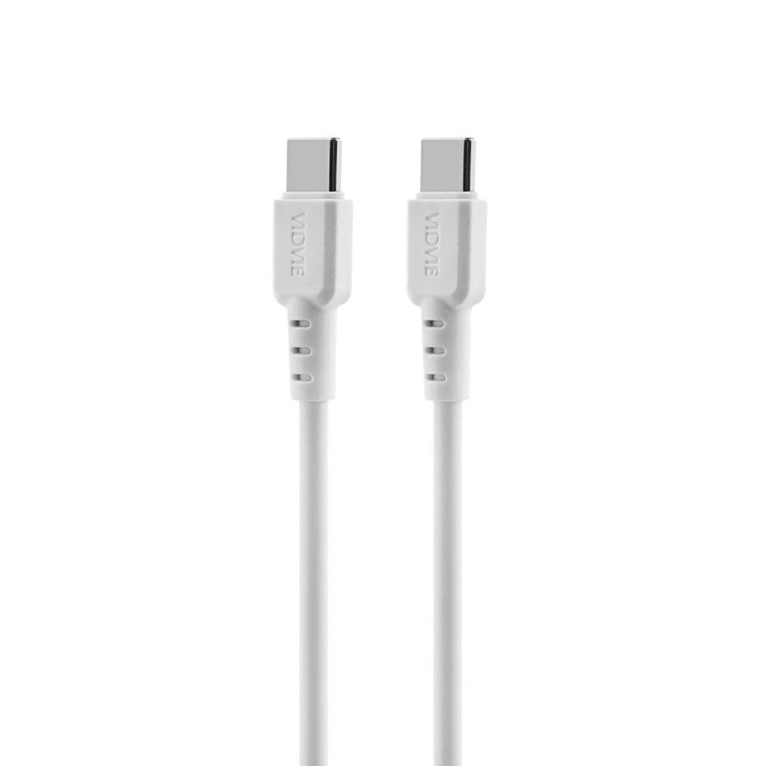 VIDVIE glavni punjač, 3 A, 65 W, 2x USB-C, 1x USB, kabel USB-C/USB-C, PLE262