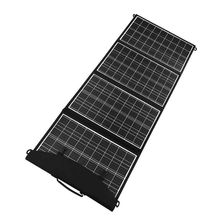 Solarni panel, punjač, 60 W, 2 USB priključka, crna i narančasta, A06