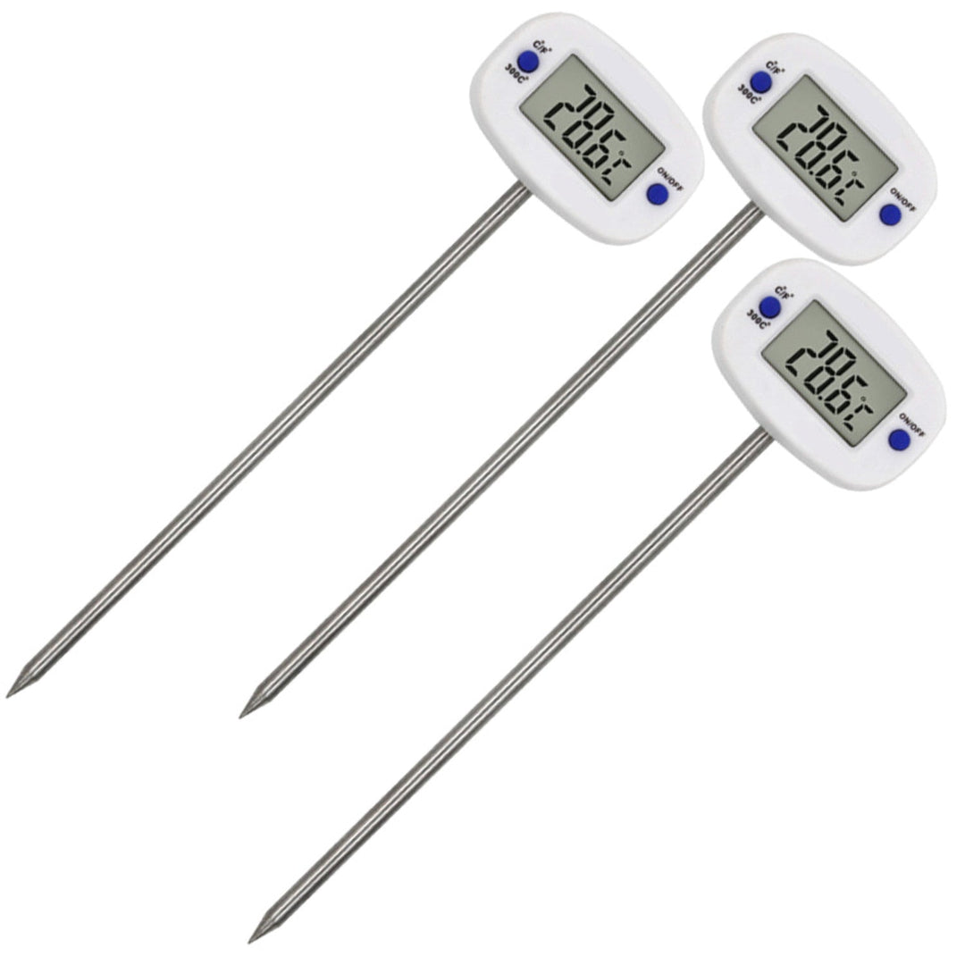 Termometar/sonda za hranu, GreenBlue, duljina sonde 15 cm, temperaturni raspon -50 °C do +300 °C, točnost 0,1 °C, GB382, 3 komada