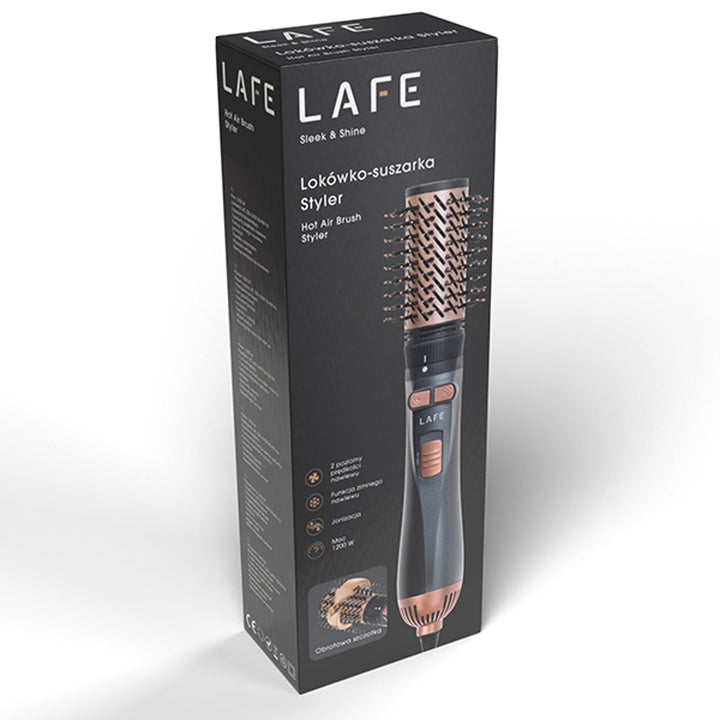 LAFE rotirajući sušilo za kosu, 2 brzine, 3 postavke temperature, ionizacija, 1200 W, glatka i sjajna frizura