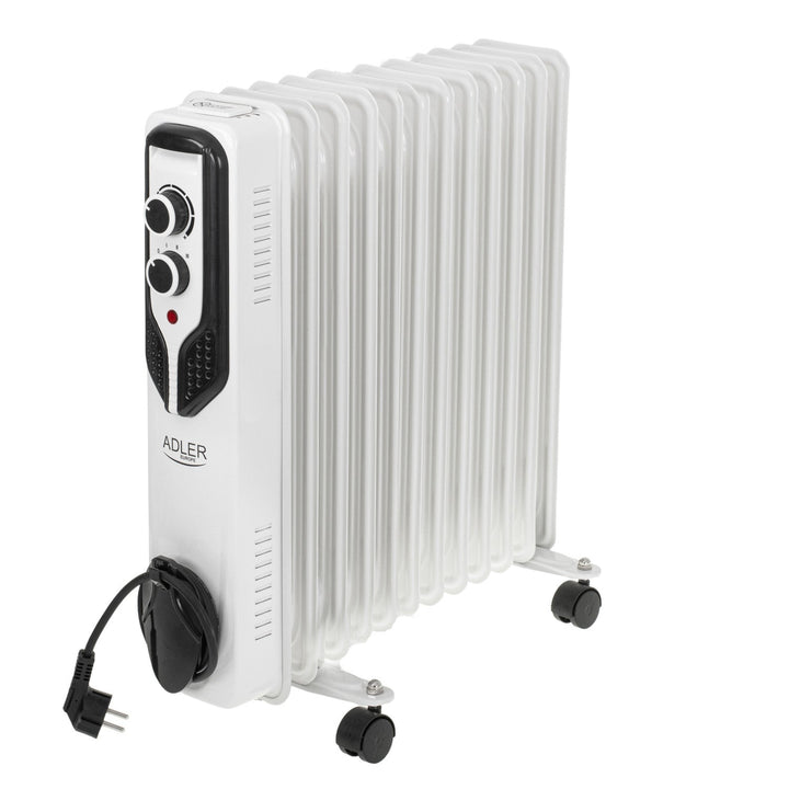 Adler uljem napunjeni radijator, 11 rebraca, 2500 W snage, 3 razine grijanja, bijela, AD 7817