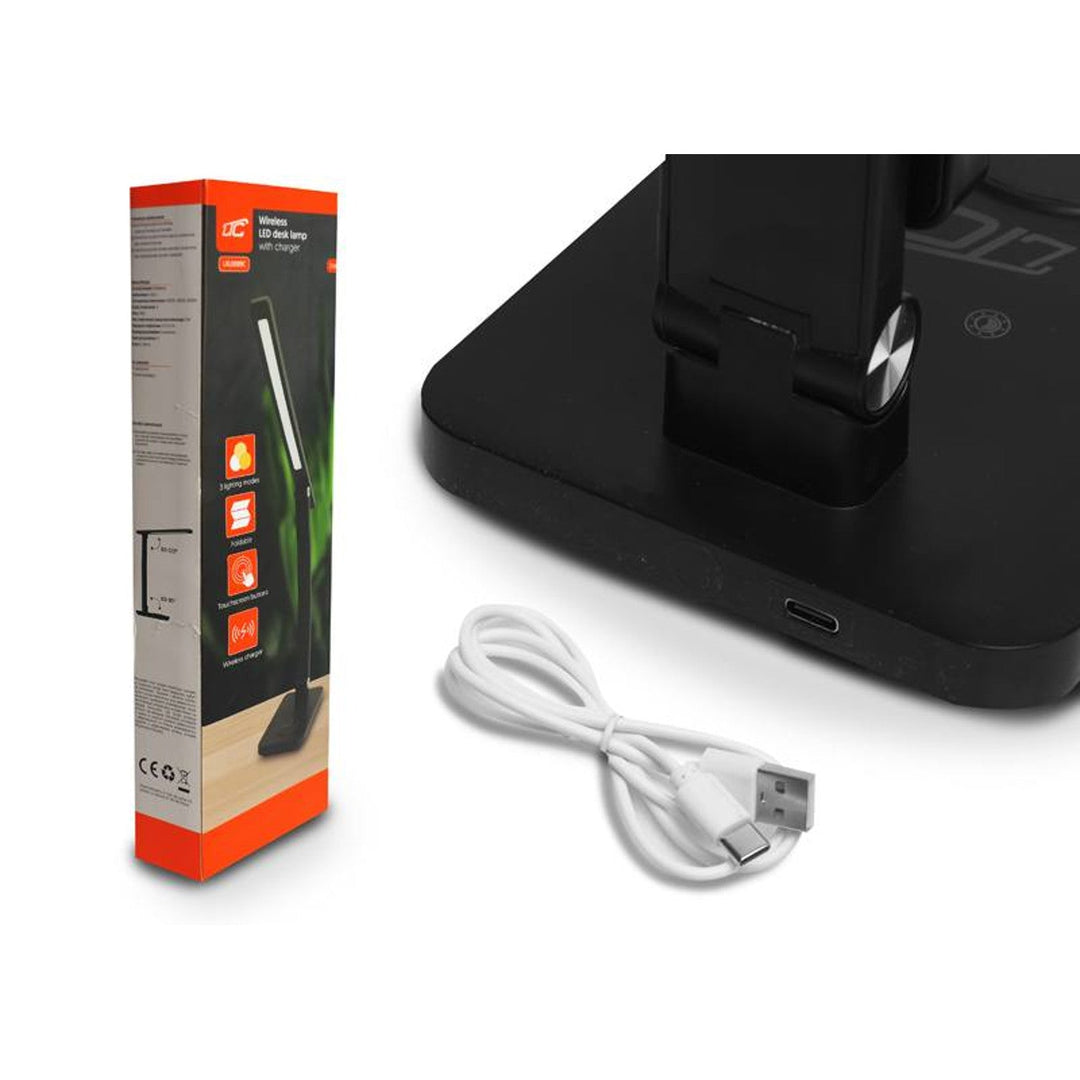 LTC stolna lampa, 10 W LED, tri temperature svjetla, indukcijsko punjenje, dodirni panel, LXL0099C