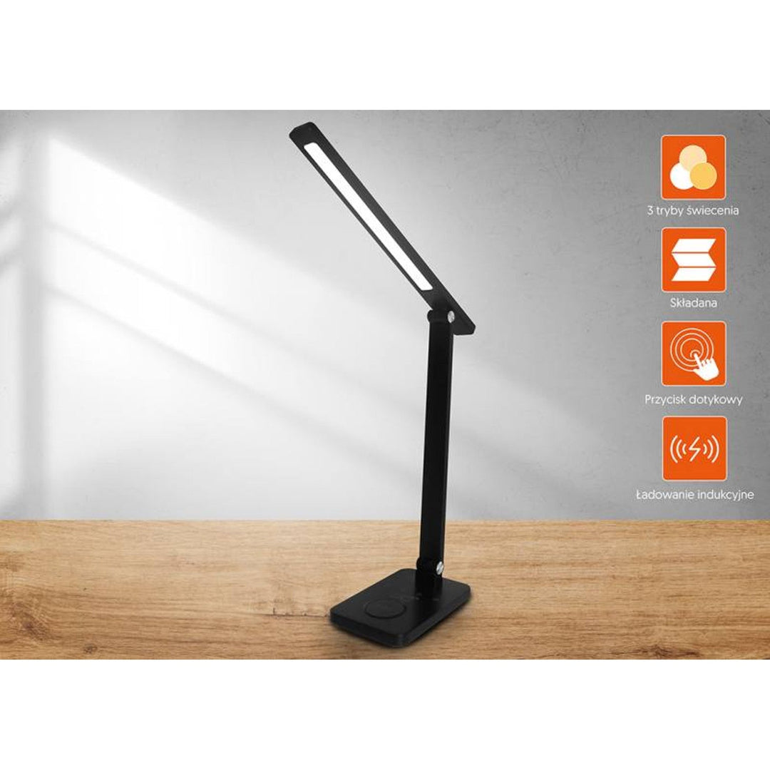LTC stolna lampa, 10 W LED, tri temperature svjetla, indukcijsko punjenje, dodirni panel, LXL0099C