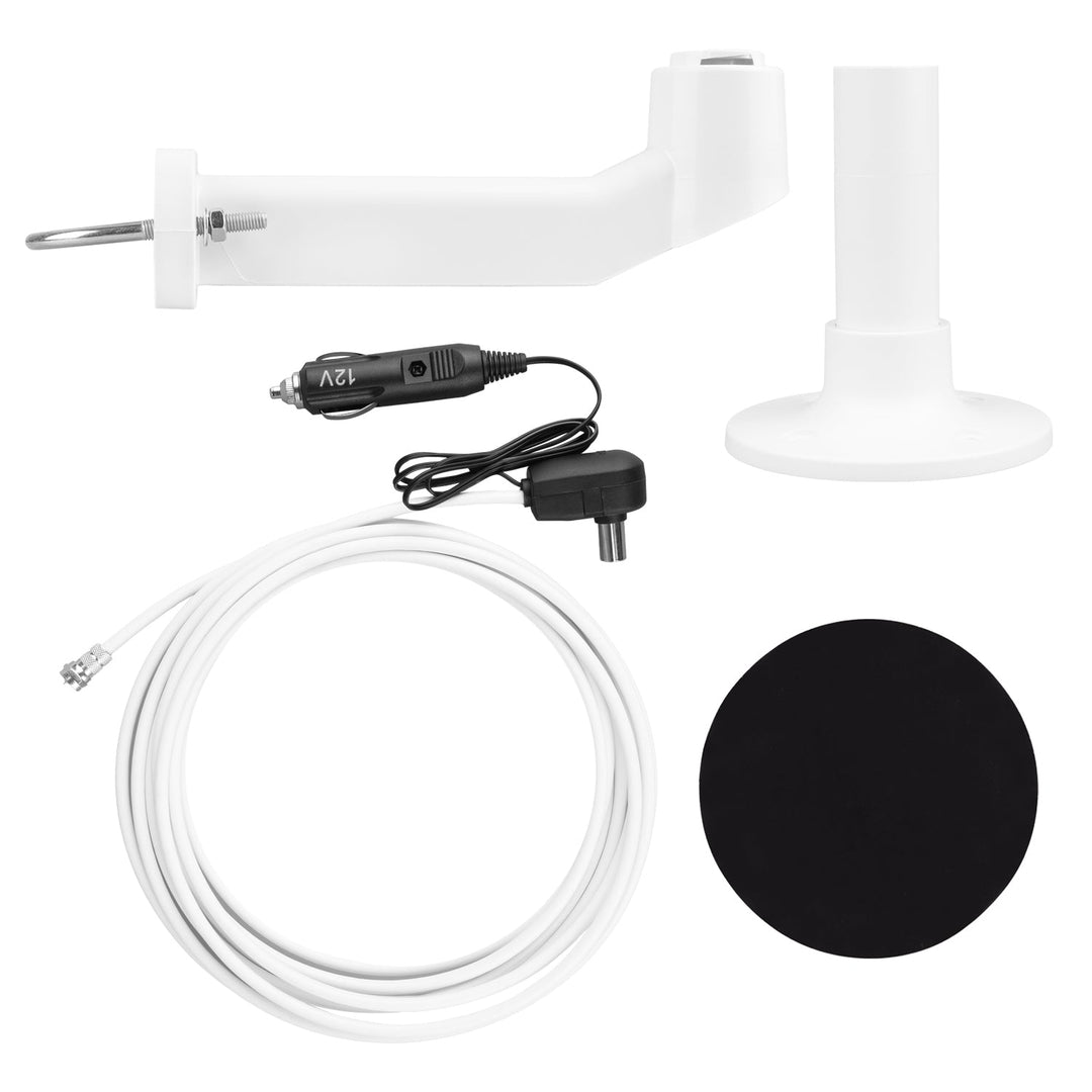 Maclean DVB-T/T2 HEVC omnidirekcijska antena, aktivna, za kamper, 12 V, MCTV-103