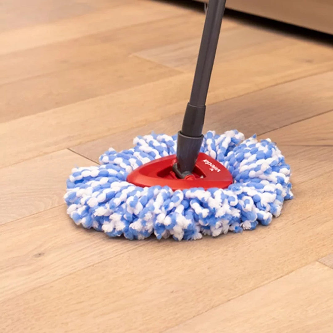 Vileda spin mop, dva spremnika, sustav centrifuge, sklopiva ručka, jednostavno čišćenje kutova, turbo H2prO + dodatni punjač