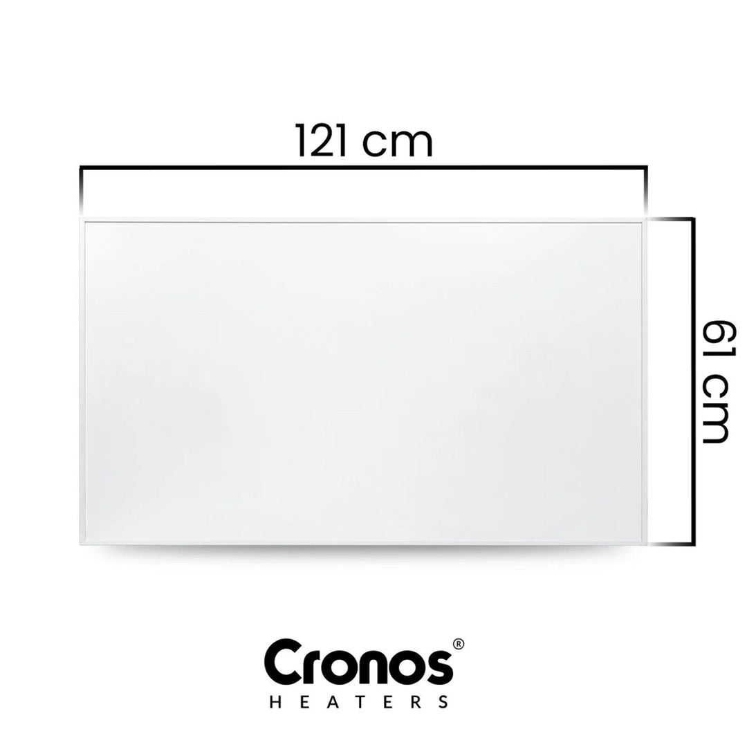 Cronos infracrveni grijač, 700 W, daljinski upravljač, mat površina, ultratank, ekonomično grijanje, Graphene PRO CGP-700TWP