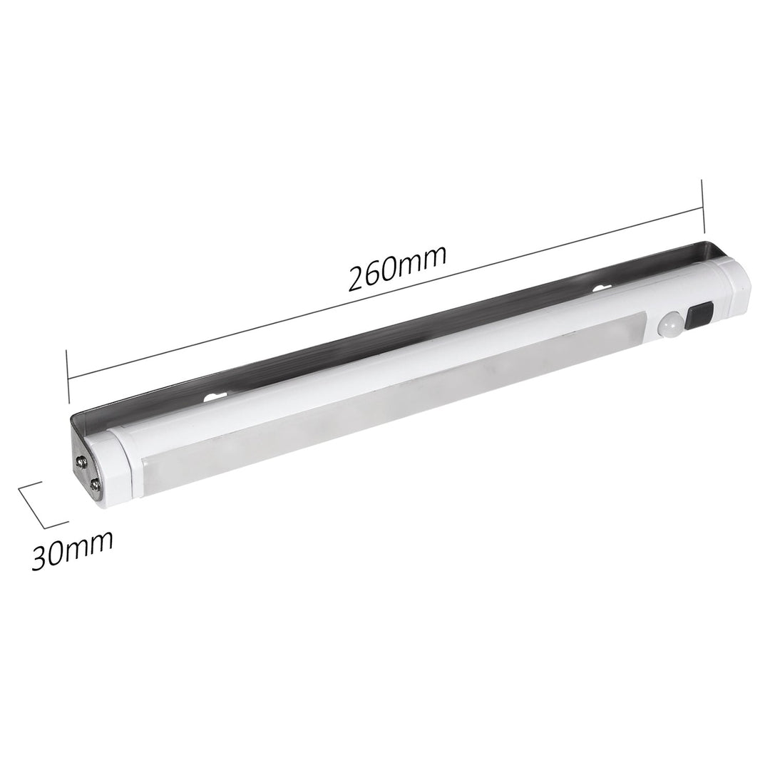 Maclean LED kuhinjska lampa, za montažu ispod ormarića, 9 SMD dioda, na baterije, PIR senzor za uključivanje/isključivanje, MCE166 + 3x Varta Industrial LR6/AA R-06 baterije