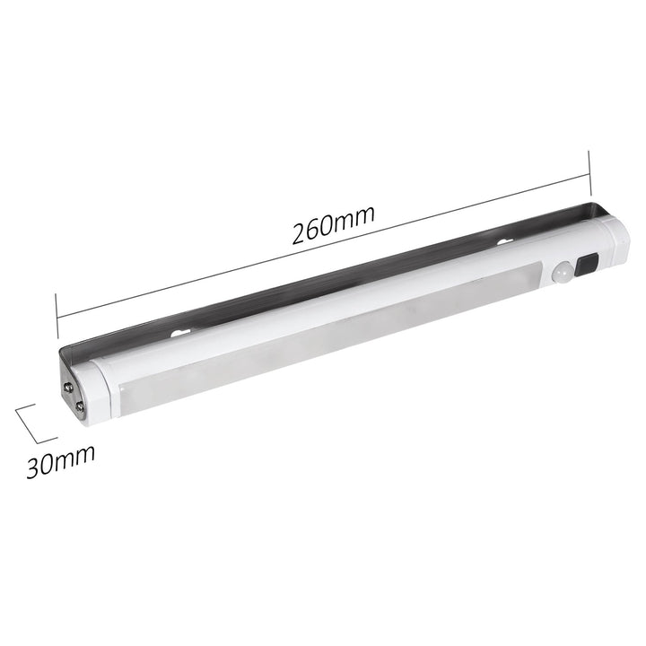 Maclean LED kuhinjska lampa, za montažu ispod ormarića, 9 SMD dioda, na baterije, PIR senzor za uključivanje/isključivanje, MCE166 + 3x Varta Industrial LR6/AA R-06 baterije