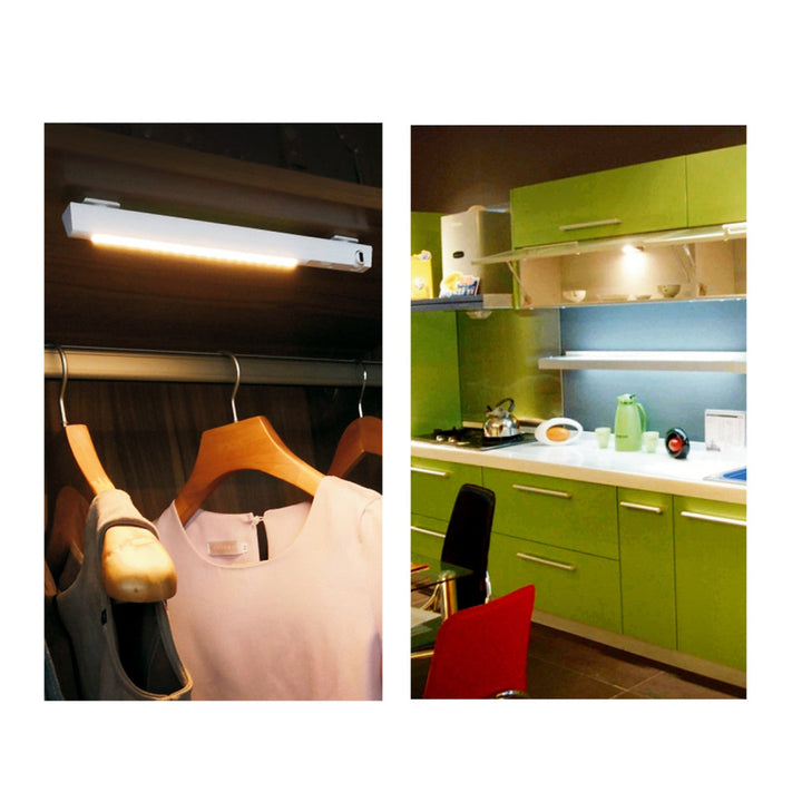 Maclean LED lampa, s pokretnim senzorom pokreta, kukom, ON/OFF/AUTO, temp. 4000 K, domet 3 m, MCE235 + 3x Varta Industrial AAA alkalne baterije