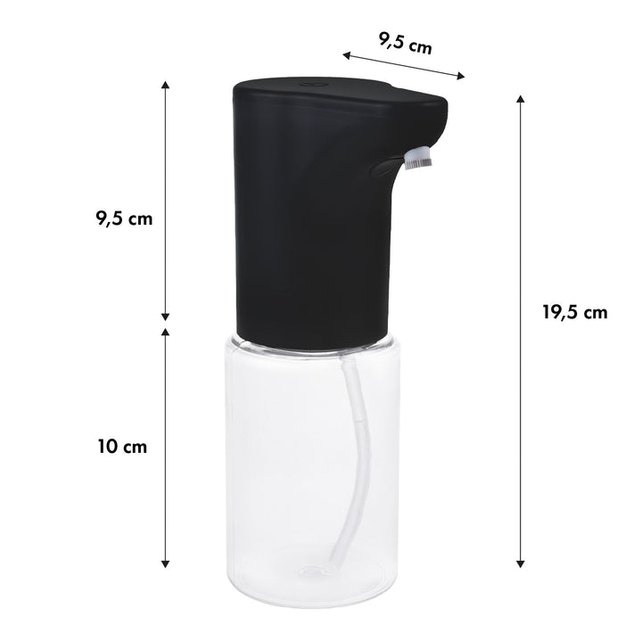 Promedix automatski dozator, spremnik za tekuće sapune i dezinfekcijska sredstva, 300 ml, crna, PR-540 B + 4 AA Varta industrijske baterije