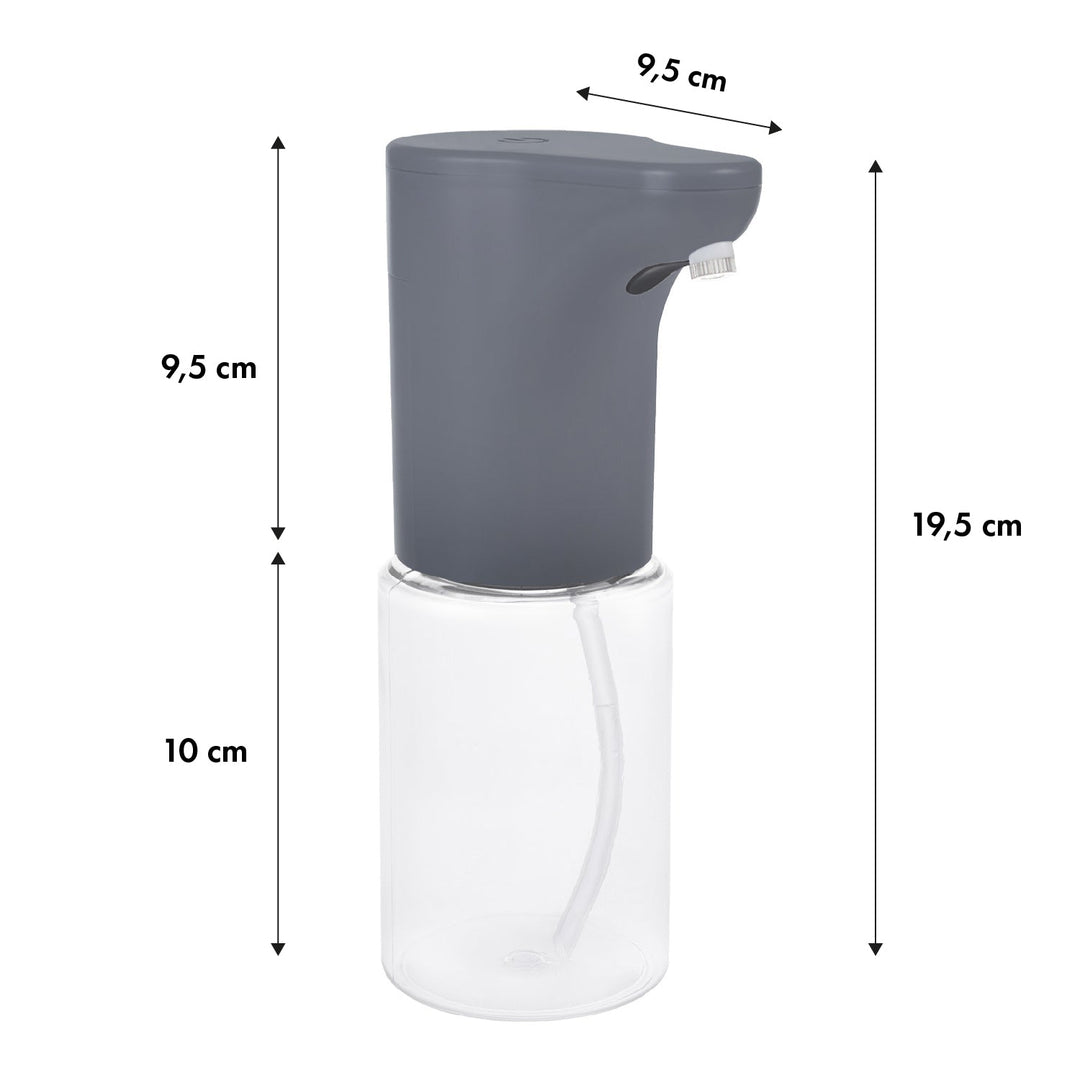 Promedix automatski dozator, spremnik za tekuća sapuna i dezinficijense, 300 ml, sivi, PR-540 GR + 4 AA Varta industrijske baterije