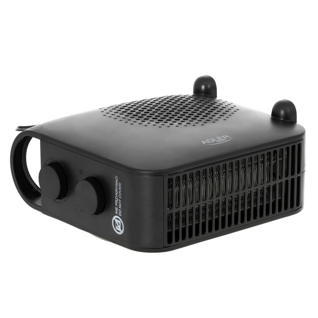 Adler ventilatorski grijač, 2 razine snage, max. 2000 W, termostat, crna, AD 7725