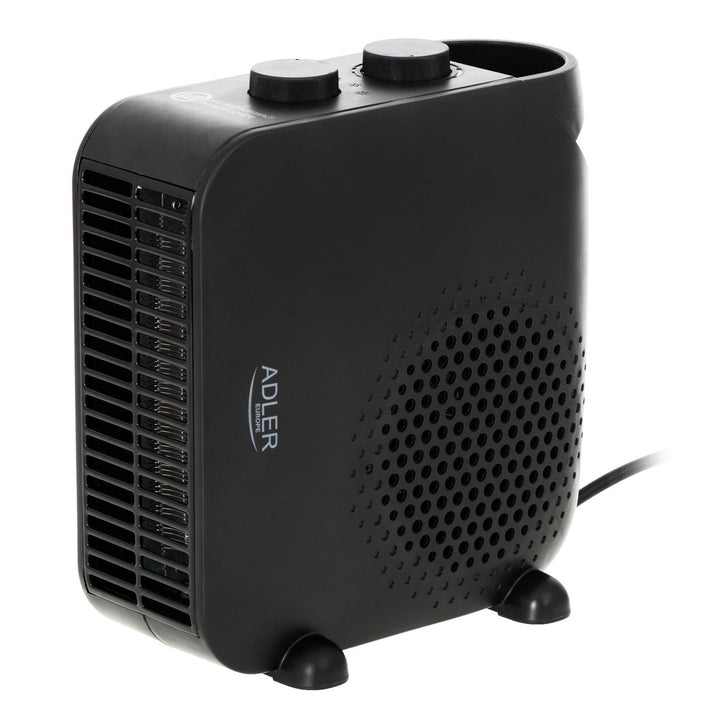 Adler ventilatorski grijač, 2 razine snage, max. 2000 W, termostat, crna, AD 7725