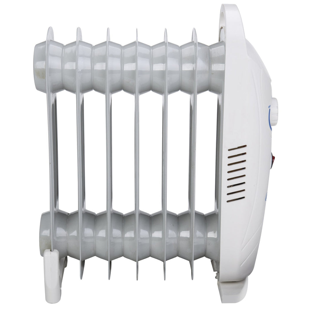 Mesko uljem napunjeni radijator, 7 rebra, 800 W, kontrola temperature, sivi, MS 7804