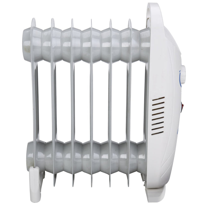 Mesko uljem napunjeni radijator, 7 rebra, 800 W, kontrola temperature, sivi, MS 7804
