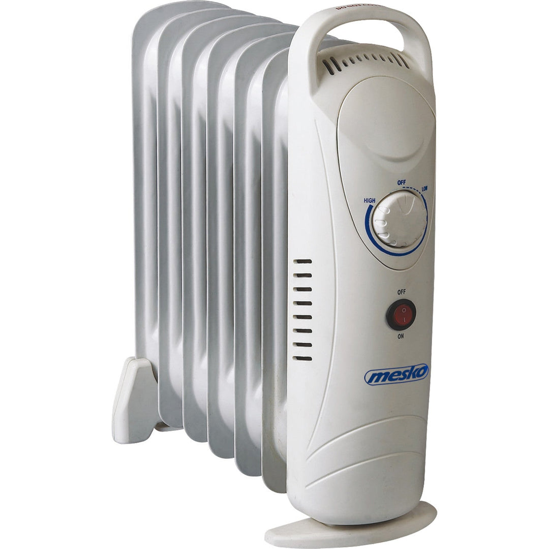 Mesko uljem napunjeni radijator, 7 rebra, 800 W, kontrola temperature, sivi, MS 7804