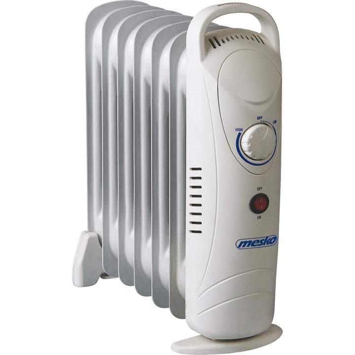 Mesko uljem napunjeni radijator, 7 rebra, 800 W, kontrola temperature, sivi, MS 7804