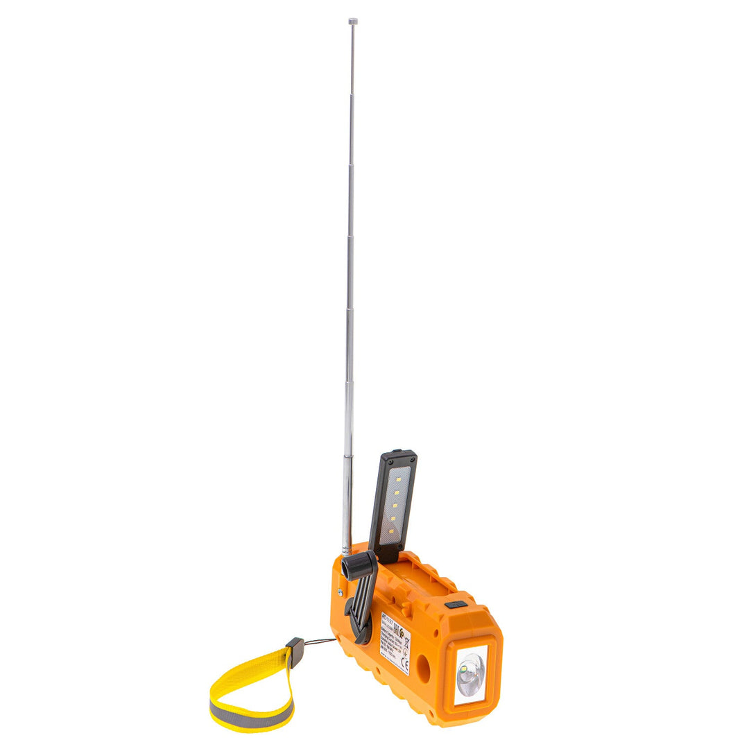 Adler solarni radio, baterija 1200 mAh, baterijska svjetiljka, ručna kurbla, AD 1197