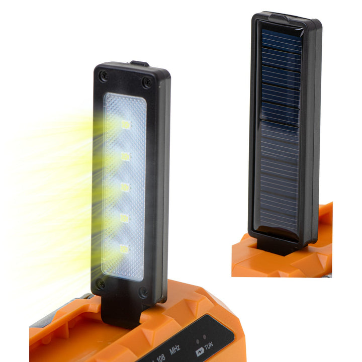 Adler solarni radio, baterija 1200 mAh, baterijska svjetiljka, ručna kurbla, AD 1197
