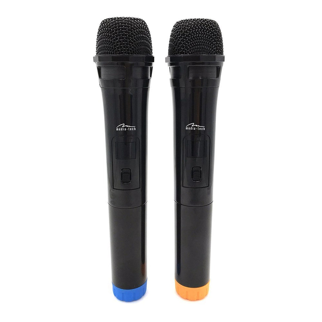 Dva bežična mikrofona s USB prijemnikom za karaoke zvučnik, Mediatech MT395