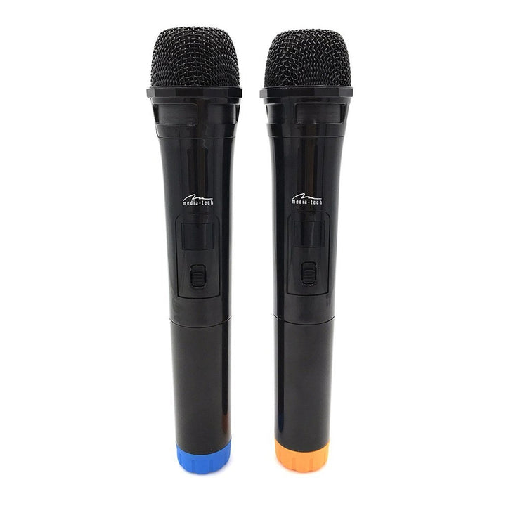 Dva bežična mikrofona s USB prijemnikom za karaoke zvučnik, Mediatech MT395