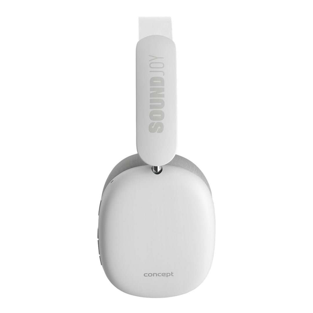 Concept SoundJoy bežične slušalice za nošenje na ušima, do 70 sati reprodukcije, Bluetooth 5.4, brzo punjenje, aktivno poništavanje buke do 33 dB, bijele, HS4061