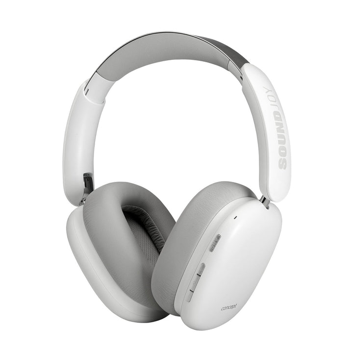 Concept SoundJoy bežične slušalice za nošenje na ušima, do 70 sati reprodukcije, Bluetooth 5.4, brzo punjenje, aktivno poništavanje buke do 33 dB, bijele, HS4061