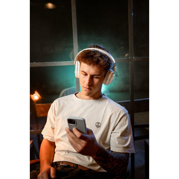Concept SoundJoy bežične slušalice preko ušiju, do 45 sati reprodukcije, Bluetooth 6.0, brzo punjenje, aktivno poništavanje buke do 18 dB, bijele, HS4081