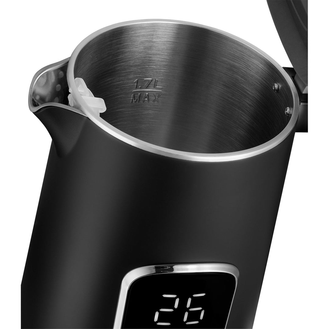 Konceptni električni čajnik, 1,7 l, kontrola temperature, LED zaslon, površina hladnog dodira, indikator razine vode, RK3385