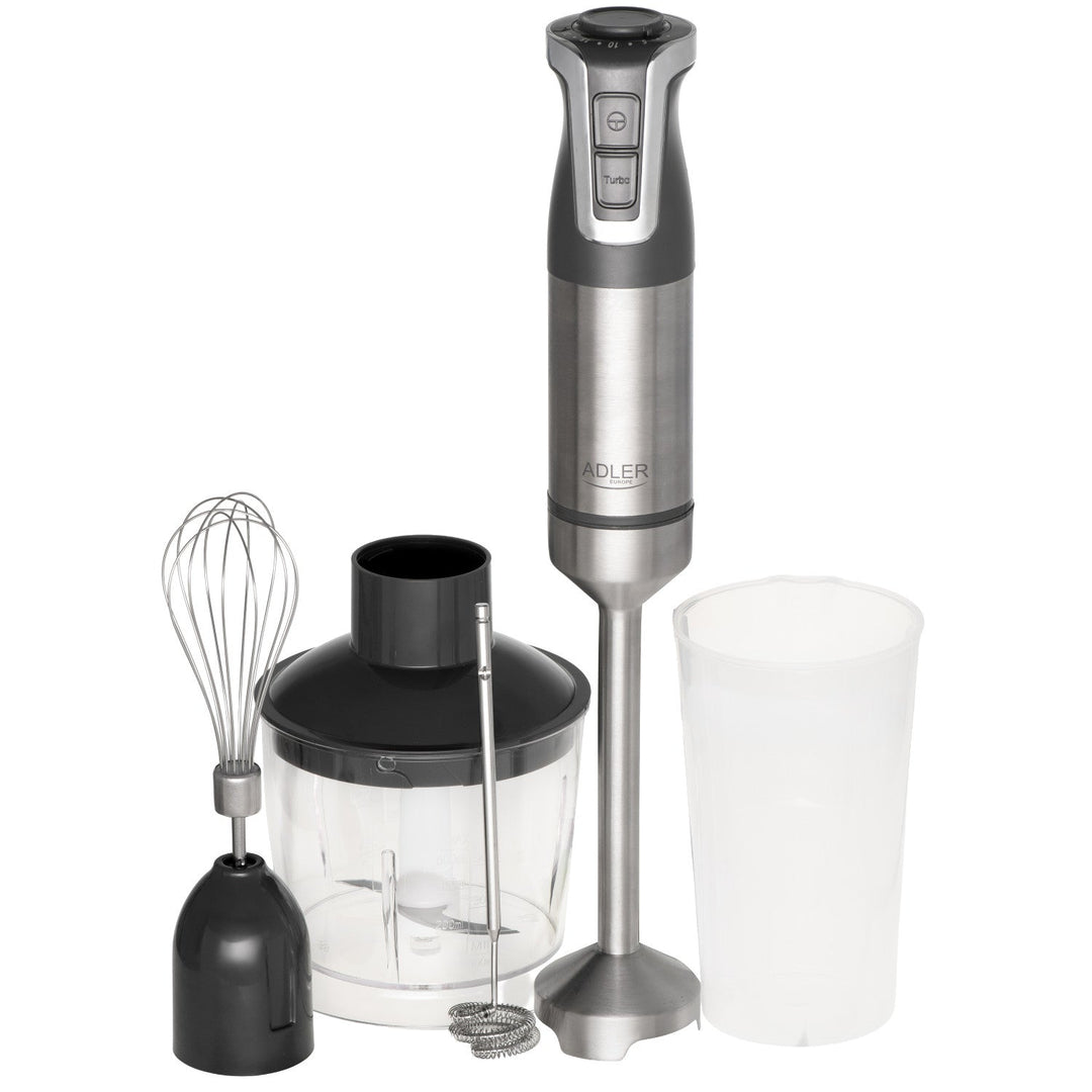 Adler ručni blender, multifunkcionalni, snaga 1800 W, sivi, turbo funkcija, AD 4627 g