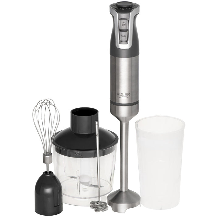 Adler ručni blender, multifunkcionalni, snaga 1800 W, sivi, turbo funkcija, AD 4627 g