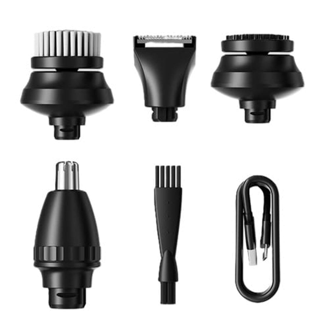 Maestro 5-u-1 set za brijanje, aparat za brijanje, trimer za nos, četka za čišćenje lica, masažni nastavak, trimer za dlake, vodootporno kućište, vrijeme rada do 60 minuta, MR-674