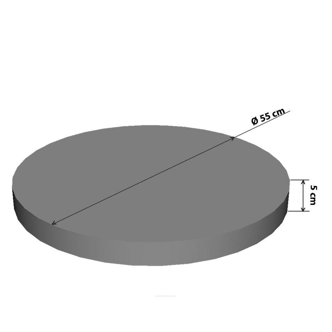 Bertoni mačji krevet/madrac, izrađen od fleksibilne pjene, promjer 55 cm, uzorak miša, prsten