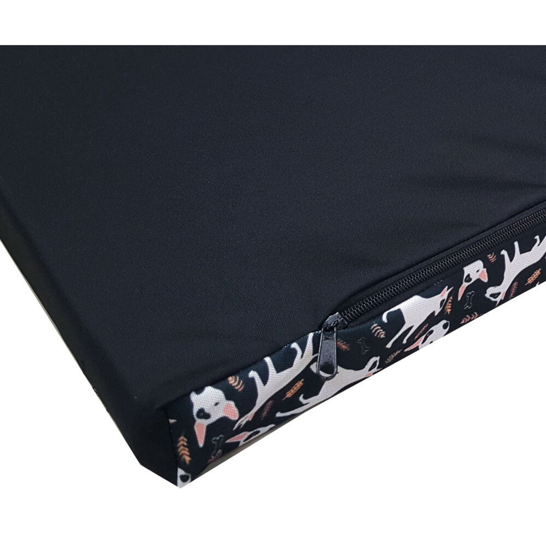 XL Bertoni madrac za pse, pjena, vodootporan navlak, uzorak bull terijera, EE146