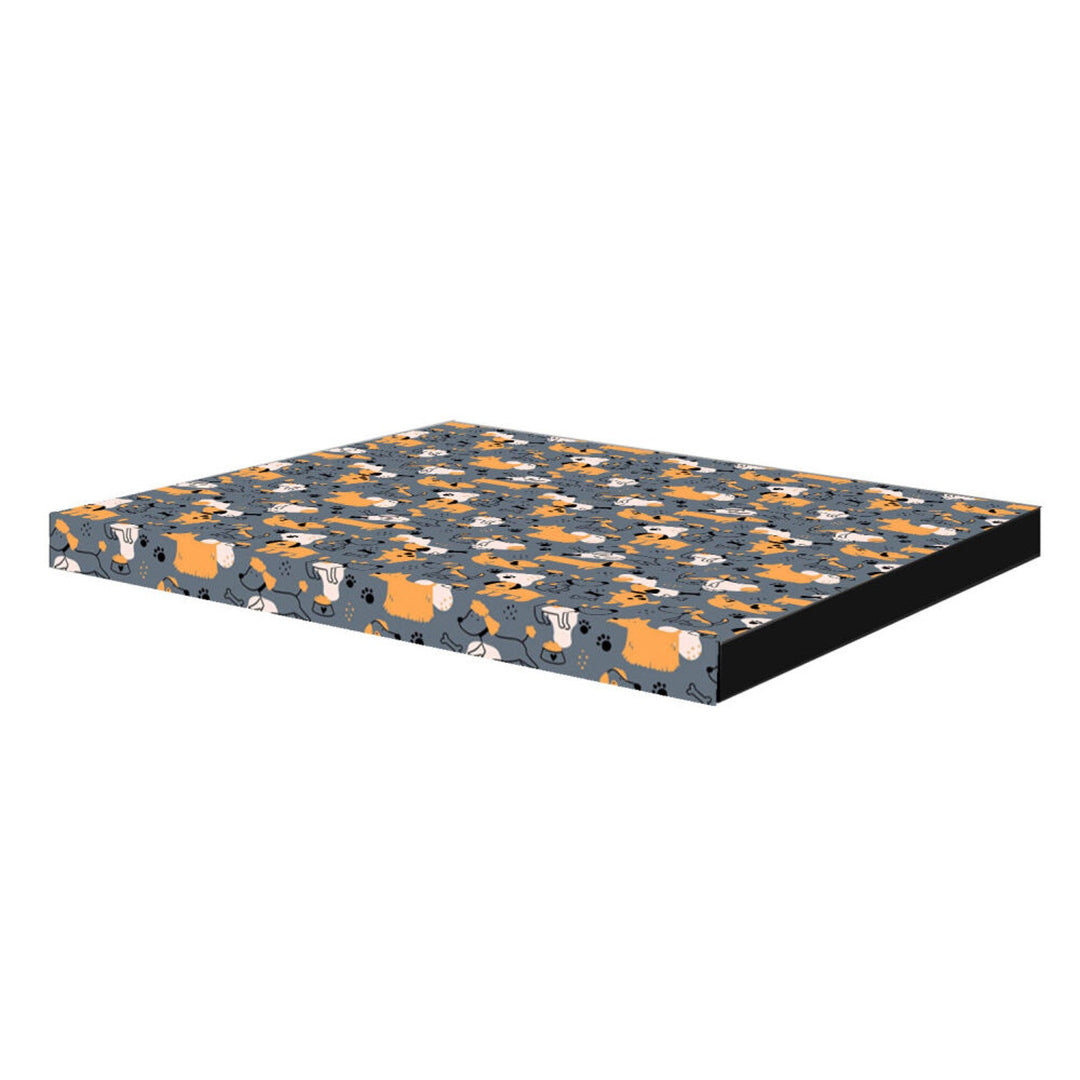 XL Bertoni madrac za pse, pjena, vodootporni navlak, uzorak Sivi psi, EE146