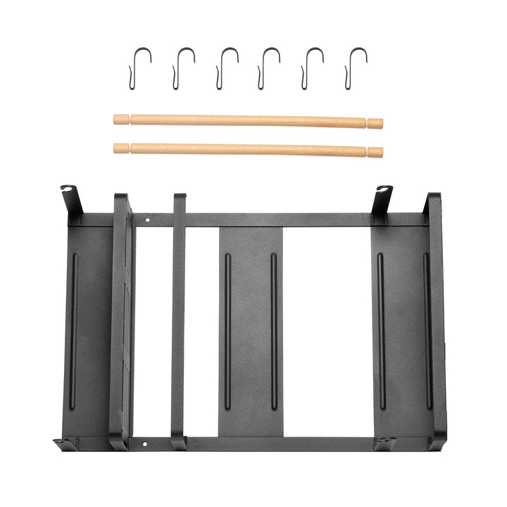 Maclean magnetska polica za hladnjak/perilicu rublja, crna, max. 12 kg, MC-910, 4 komada