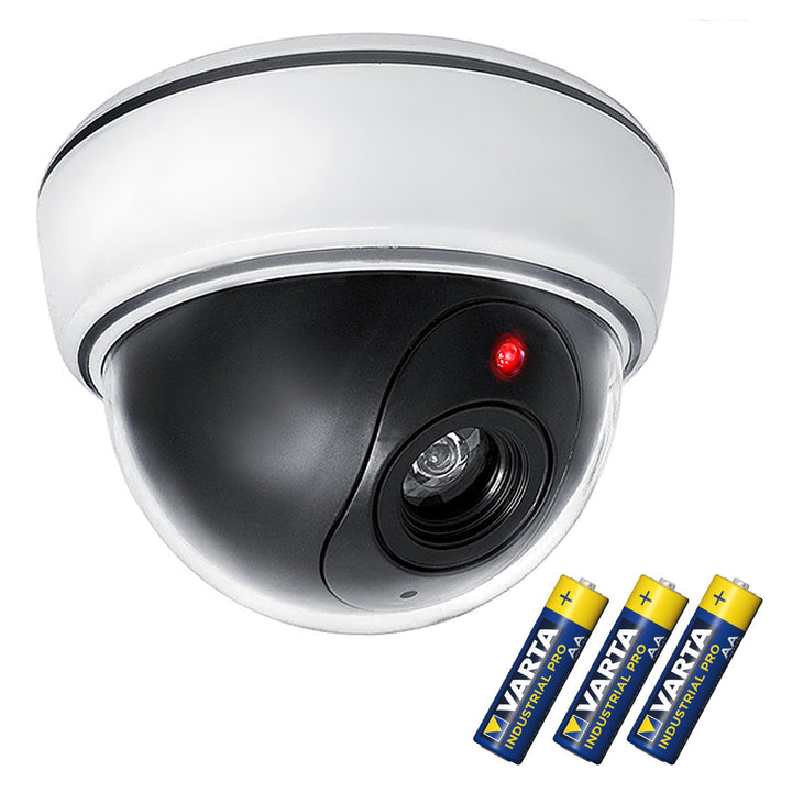 DC2300 lažna kupolasta kamera s trepćućim LED-om + 3x AA Varta Industrial baterije