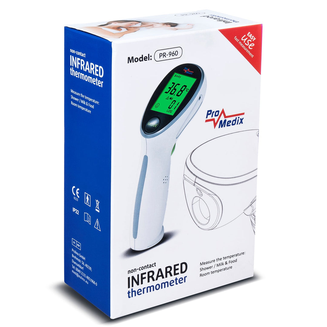 Promedix PR-960 nekontaktni infracrveni medicinski termometar + 2x AAA Varta Industrial baterije